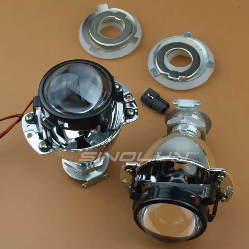 Lente de Automóveis Luzes do Carro Sinolyn Farol Lentes Bi-xenon Hid Projetor 1.8 Automobiles Acessórios Retrofit Uso h1 Lâmpadas h4 h7 11 Beauty & Health