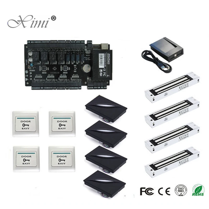 

Excellent High Security C3-400 4 Doors Access Control Panel Access Control Board TCP/IP Door Access Control System Door Lock