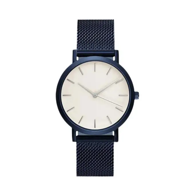Men Full Steel Quartz Watch Mens Fashion Hot Watches Black Gold Silver Male Relojes masculino drop shipping Analog wristwatches -