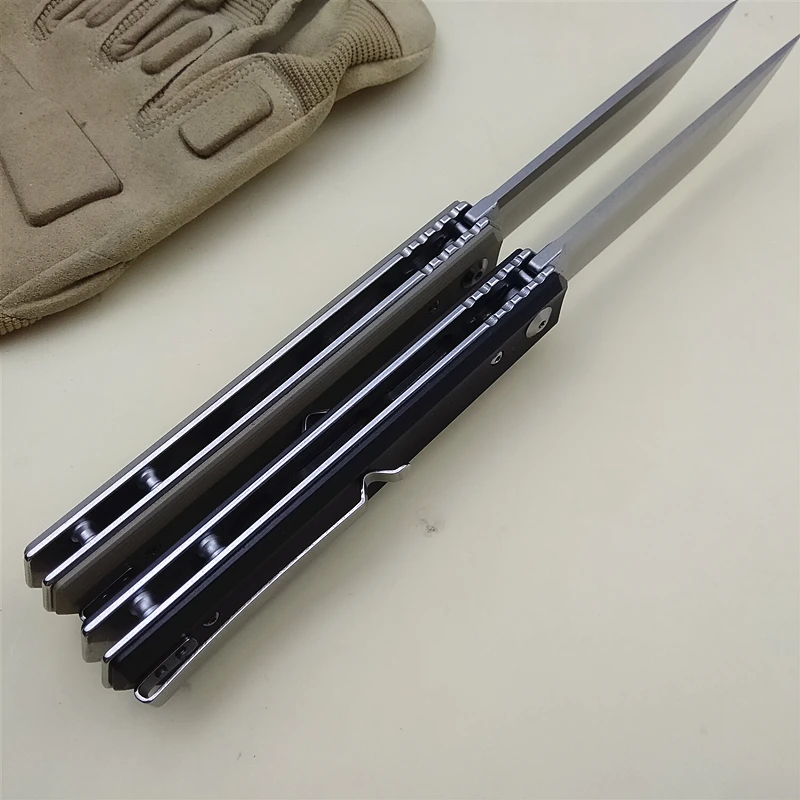  KESIWO folding knife pocket 9cr18mov blade G10 handle tactical camping hunting survival knives flip