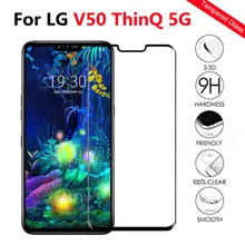 Vidro de proteção sobre Para LG V50 ThinQ 5G Protetor de Tela Para LG V50 V 50 lg V50 cobertura Completa Película de Proteção de Vidro Temperado de segurança