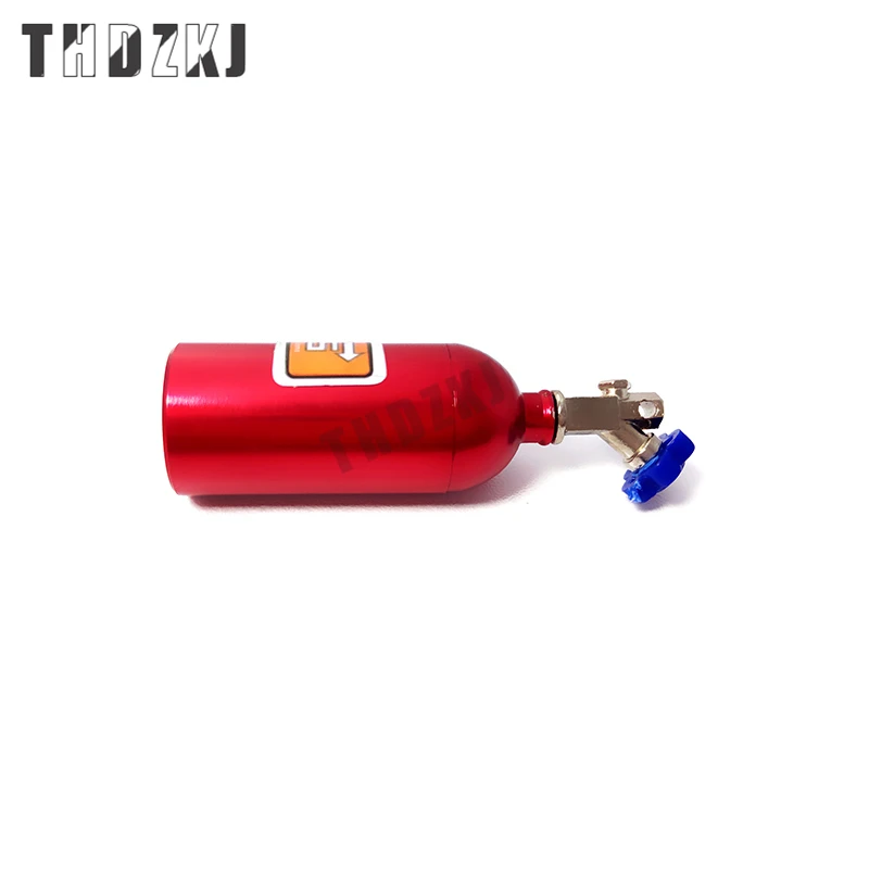 

1PCS Simulated Mini Nitrogen Cylinder Decorative Model Toy Suitable for 1/10 RC Tracked Axial SCX10 TRX4 Tamiya CC01 D90 TF2
