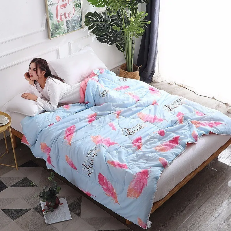 

150*200 180*220 200*230 Autumn Summer Thin Quilt Adult Kids Soft Cotton Bedspreads 1.2m 1.35m 1.5m 1.8m 2.0m Bed Cover Blankets60