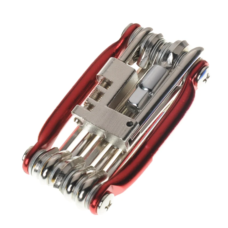 cheap HOT Bicycle Repair Tools 11 In 1 Set Hex Spoke Wrench Screwdriver Bottle Opener Durable Steel HV99