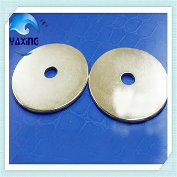 

ndfeb magnet 2pcs 50 x 2mm hole 8mm Strong Magnet ring Countersunk Rare Earth Permanent Neodymium magnet free shipping
