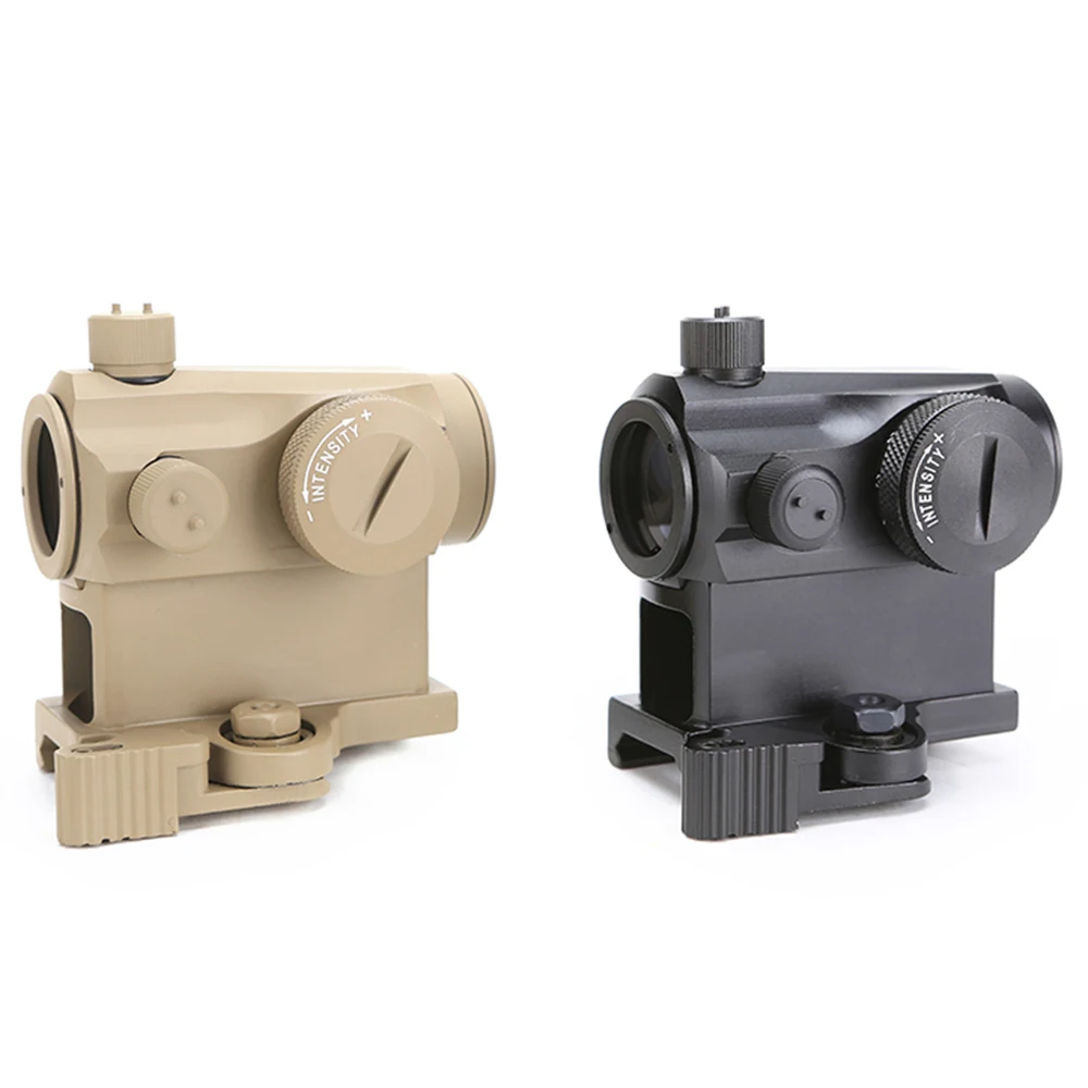 

T1 Dot Sight Mini 1X24 Rifescope Sight Illuminated Sniper Red Green Dot Sight With Quick Release Red Dot Scope 20mm Rali Mount