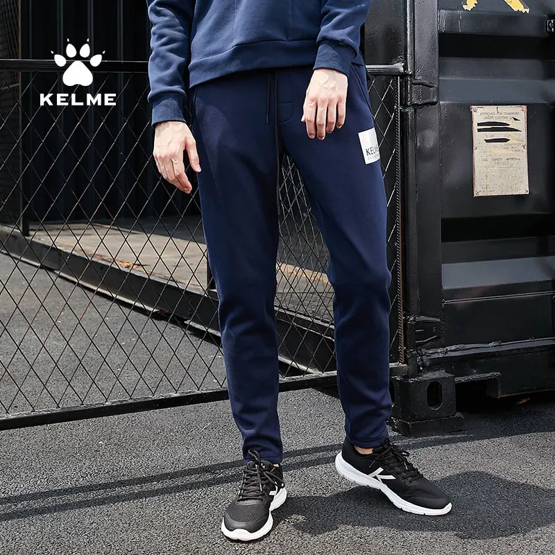 

KELME Spring Autumn Winter Outdoor Sports Men's Trousers Training Soccer Cycling Warm Thick Pants 36841045