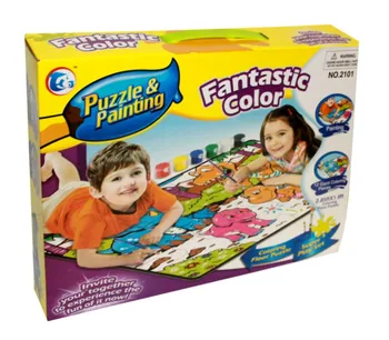 

Juego infant puzzle Dinos for riding and paint