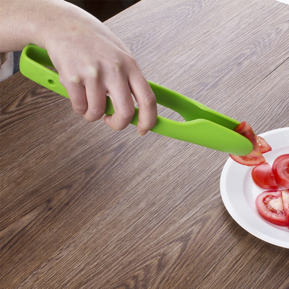 3Pcs Food Tongs Set Plastic Non-Stick Kitchen Tongs Utensil 3 in 1 Cooking Tong Clip Clamp Accessories Fruit Bread Salad Serving