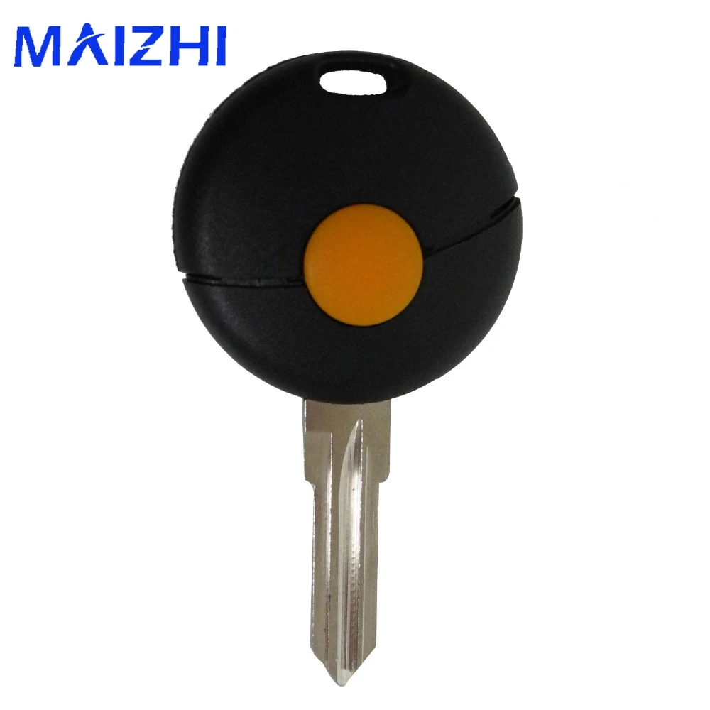 

Jingyuqin 1 Button Remote Car Key Shell For Benz Smart Fortwo 1998-2012 US Replacement Key Case Uncut Blade Flip Car Key Cover