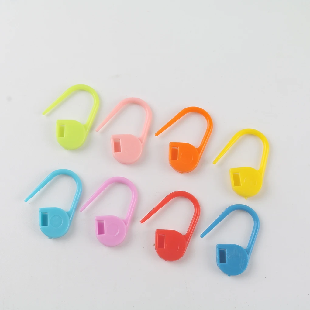 Kshcf Locking Stitch Markers 100 PCS Colorful Multipurpose Stitch Needle Clip,Pack of 100