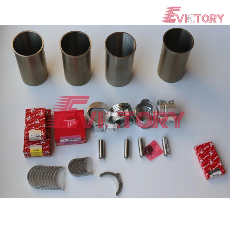 

Fit for toyota forklift 4Y piston + ring cylinder liner full gasket kit bearing
