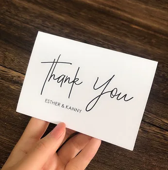 

Customized Folded Wedding Thank You Cards