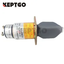 Fuel Shutoff ShutDown Solenoid Valve For Kubota 3A 2 terminals 31-0202 SA-4259-12 12V 1751-12A6U1B1S5 3991624 fuel shutdown solenoid valve sa 4959 12 for 5 9b excavator 12v