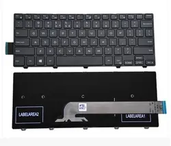Американская, с задней подсветкой новая клавиатура для ноутбука DELL Inspiron 14 3000 3467 3465 3468