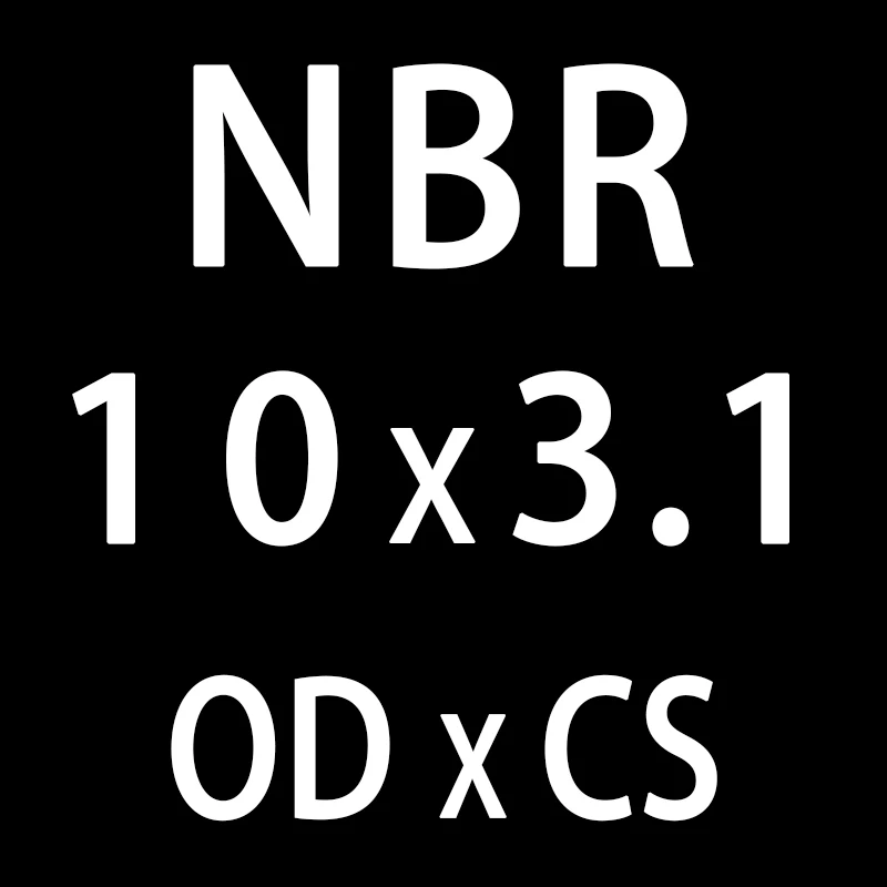 50 шт./лот резиновым кольцом NBR уплотнительное кольцо 3,1 мм Толщина OD10/11/12/13/14/15/16/17/18/19/20 мм уплотнительное кольцо прокладка кольца шайба - Цвет: OD10mm