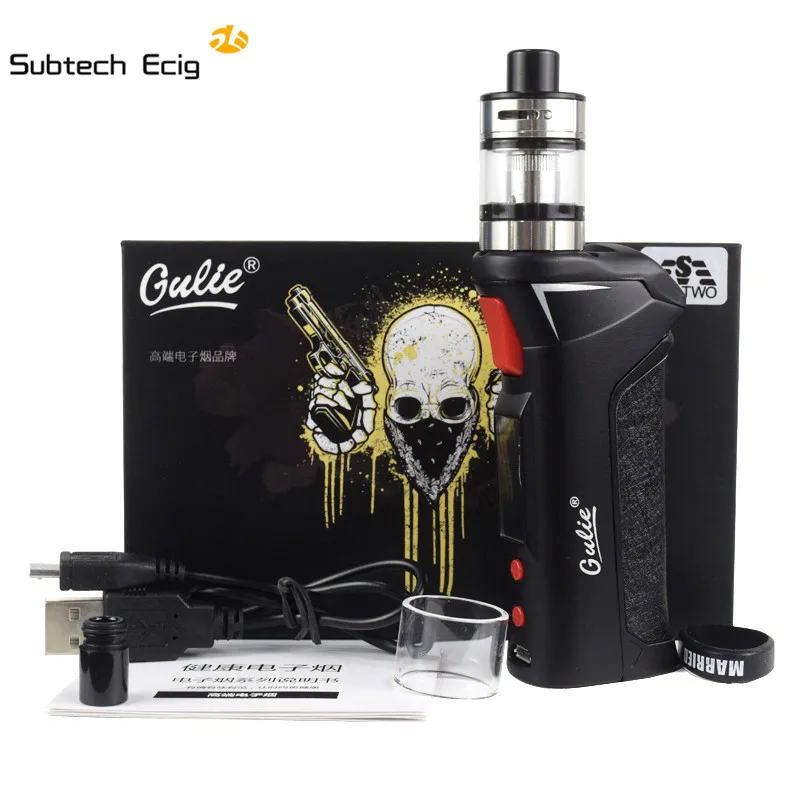 

New Arrival AK-007 70W Vapor Kit with 2ml Atomizer 510 Thread LED display Electronic Cigarette Kit vs Target Pro VTC