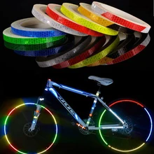 Светоотражающие наклейки для велосипедов светоотражающие Предупреждение ющие световые ленты на колесиках клейкие накладки для украшения велосипеда защитный материал