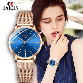 

HAIQIN Women's Watches Fashion Brand Luxury Quartz Couple Watch Sports Fitness ladies Clock Relojes Para Mujer Relogio Feminino