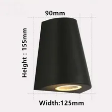 4 шт./партия, 6 Вт, водонепроницаемый светодиодный настенный светильник, современный настенный светильник, 3X3 Вт, IP65, наружное освещение для крыльца