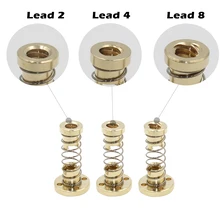 1Set 8mm TR8 - 8mm 4mm 2mm Lead Screw Trapezoidal ACME w/ Anti-Backlash Anti Backlash Nut CNC 3D printer spare parts цена 1Set 8mm TR8 - 8mm 4mm 2mm Lead Screw Trapezoidal ACME w/ Anti-Backlash Anti Backlash Nut CNC 3D printer spare parts цены онлайн