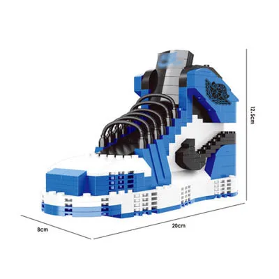 13 различных видов спорта большие баскетбольные кроссовки air jordan brick aj XI XIII III assemable Модель Строительный Блок игрушка для детей Подарки - Цвет: 19005-8 no box