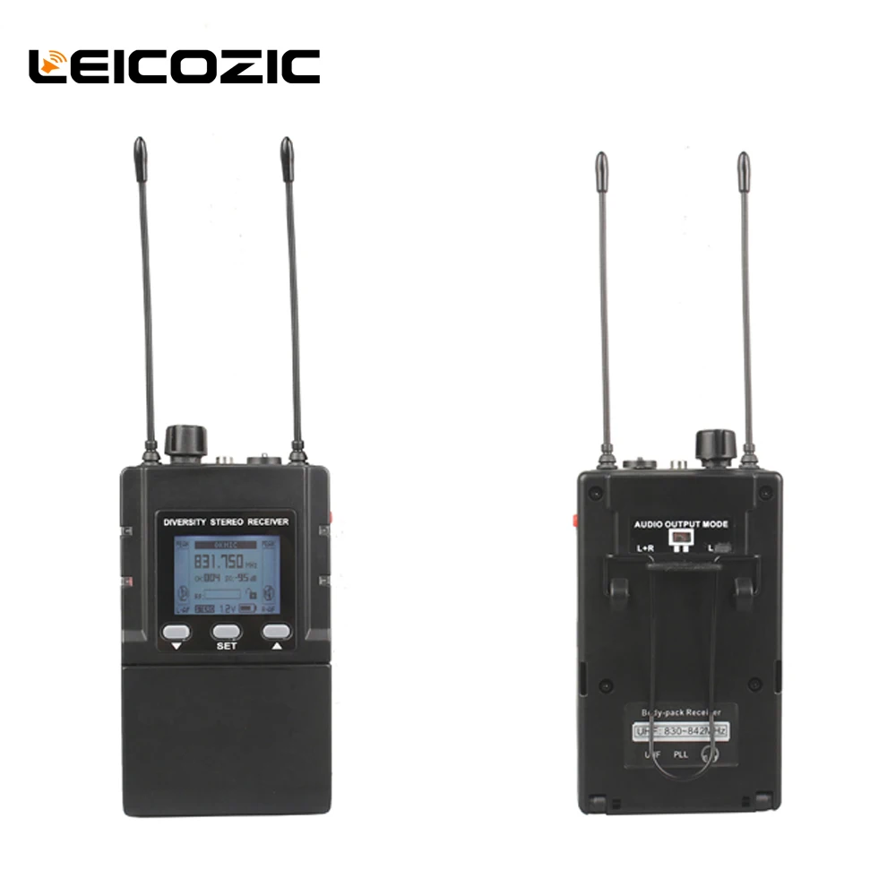 Стереомонитор leicosic UHF/PLL высококлассная беспроводная система мониторинга