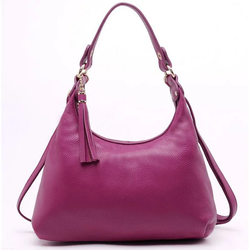 New Luxurious Cow Leather Women Bag Brand Fashion Ladies Shoulder Bags Handbag Tassel Genuine Leather Casual Tote Crossbody Bag New Luxurious Cow Leather Women Bag Brand Fashion Ladies Shoulder Bags Handbag Tassel Genuine Leather Casual Tote Crossbody Bag