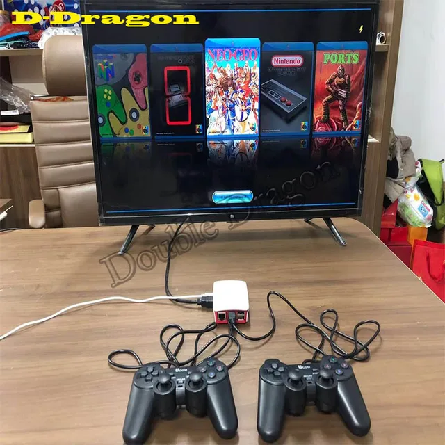 $US $96.99  16000 in 1 128GB Quad Core TV Video Game Player Box Accessory For Rraspberry Pi With 2 USB Wired Ga