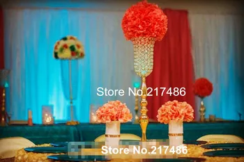 

Wholesale 10Pcs/lot Artificial Silk Flower Rose Balls Wedding Centerpiece for Party Christmas wedding decor