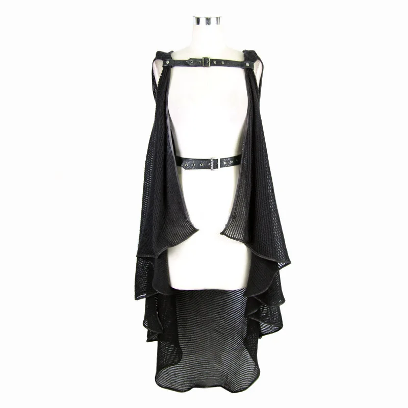 Devil Fashion Gothic Female Asymmetric Hooded Cape
