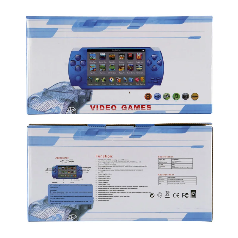 MP5 плеер COOL BABY X6 с экраном 4 3 дюйма игровой 8 Гб поддержка игр GBA NES камеры видео