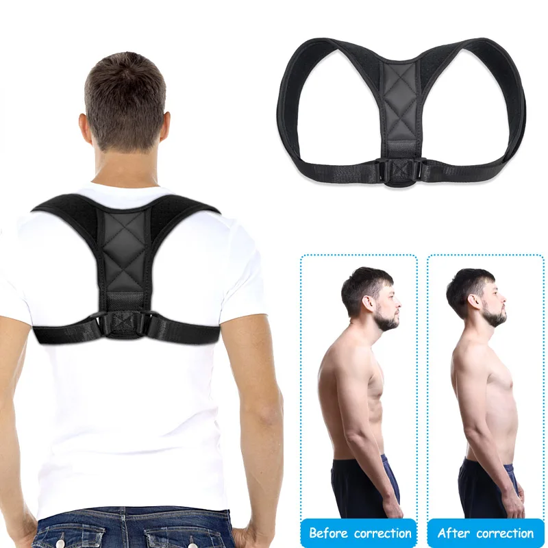 Brace Support Belt Adjustable Back Posture Corrector Clavicle Spine