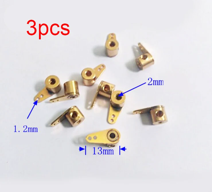 

3 Pieces 2mm Metal Rudder Steering Arm Servo Horn Link Rod Rocker Spare Parts For DIY RC Boat Models/XF308 Boat Model