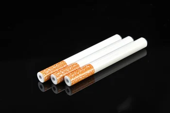 

10pcs/lot Hot Metal Aluminum Cigarette Shape Smoking Pipe Portable Cleaner Smoking Accessories Snuff Snorter Pipe Christmas Gift