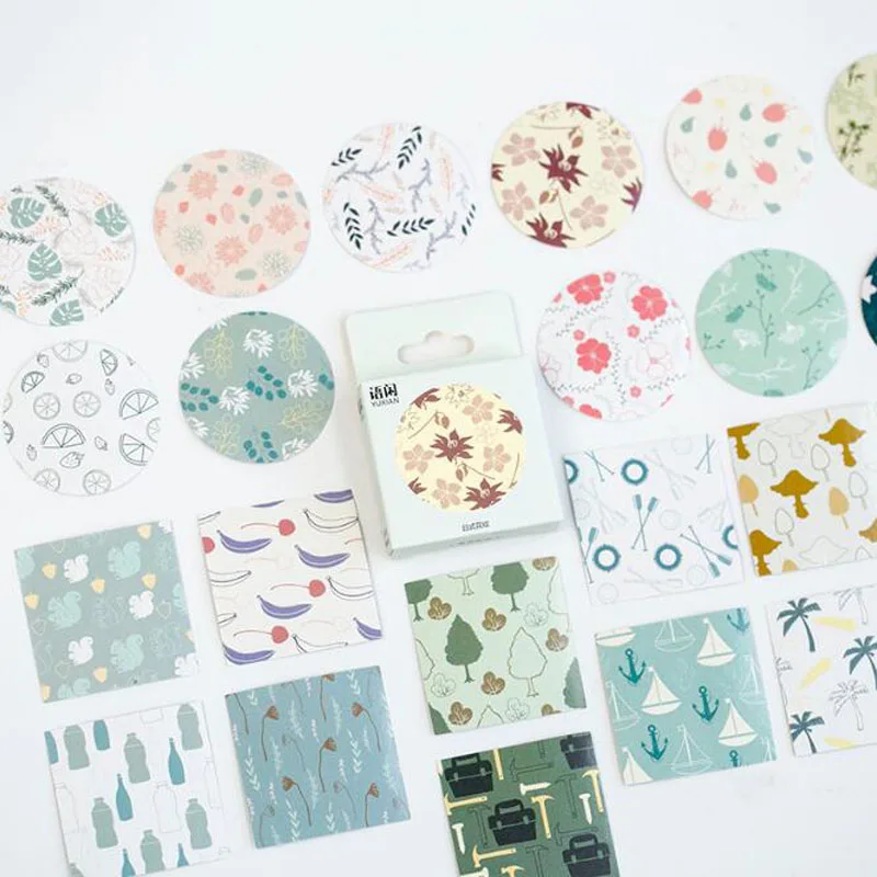 

50pcs/Box Kawaii Stickers Japanese Pattern Phone Album Decorative DIY Scrapbook Diary Stick Office School Supplies Stationery