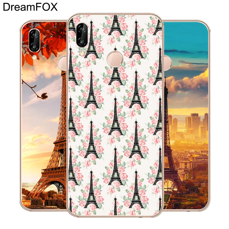 

DREAMFOX M469 Eiffel Tower Soft TPU Silicone Case Cover For Huawei Honor 6A 6C 7X 9 10 P20 Lite Pro P Smart 2019