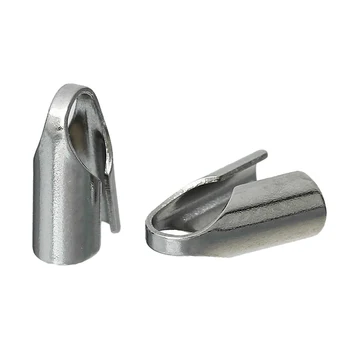 

DoreenBeads Stainless Steel Cord End Caps For Jewelry Necklace Bracelet silver color 9mm( 3/8") x 4mm( 1/8"), 4 Pieces 2017 new