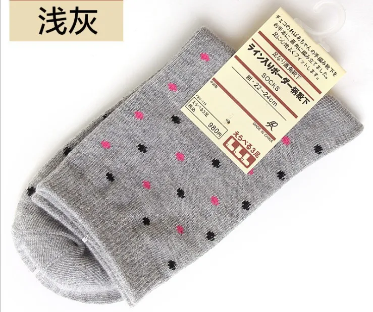 20 шт = 10 пар ярких цветов Хлопковые женские носки Модные от производителя дешевые и хорошего качества - Цвет: Серый