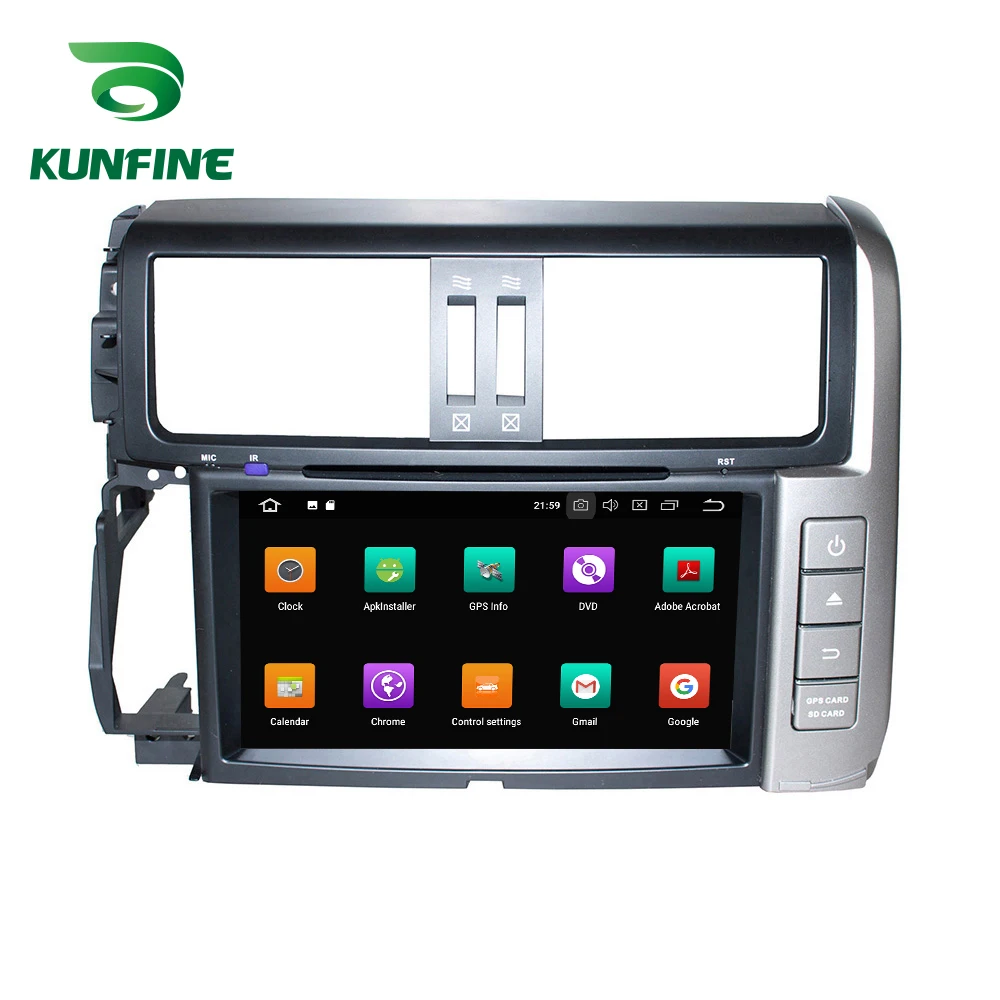 Clearance Octa Core 4GB RAM Android 8.0 Car DVD GPS Navigation Multimedia Player Car Stereo for Toyota PRADO 2010-2013 Radio Headunit 1