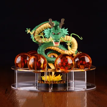

16cm Dragon Ball Z Action Figures Shenron Dragonball Z Figures Set Esferas Del Dragon+7pcs 3.5cm Balls+Shelf Figuras DBZ