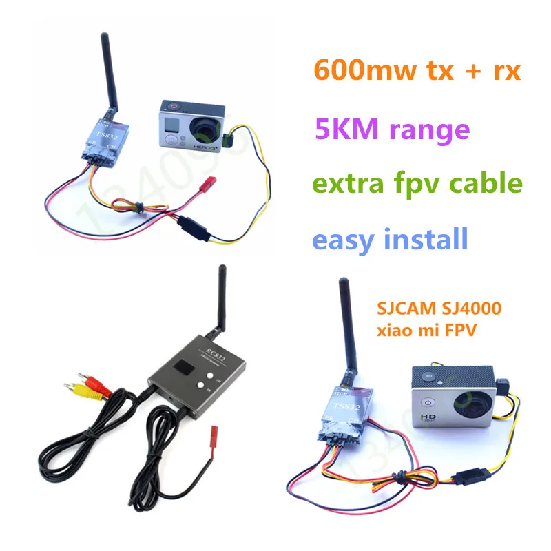 5 км Новый Оригинальный RC FPV 5.8 ГГц 600 МВт 40 Канала Беспроводной приемник