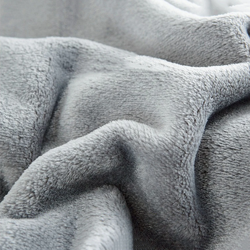 Фланелевое шерстяное Роскошное Одеяло, легкое удобное плюшевое однотонное одеяло из микрофибры для дивана, кровати, путешествия, одеяло s, постельные принадлежности