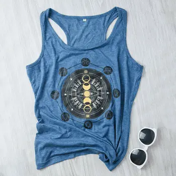 

Women Sleeveless V Neck Bandage Printed Blouse Tank Tops