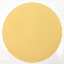 Войлочный виниловый коврик для виниловых пластин LP Slip Mat Audiophile толщиной 3 мм для виниловых пластин LP желтого цвета