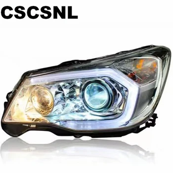 

Car Styling For Subaru Forester Headlights 2013 2014 2015 2016 LED Headlight DRL H7 D2H Hid Option Angel Eye Bi Xenon