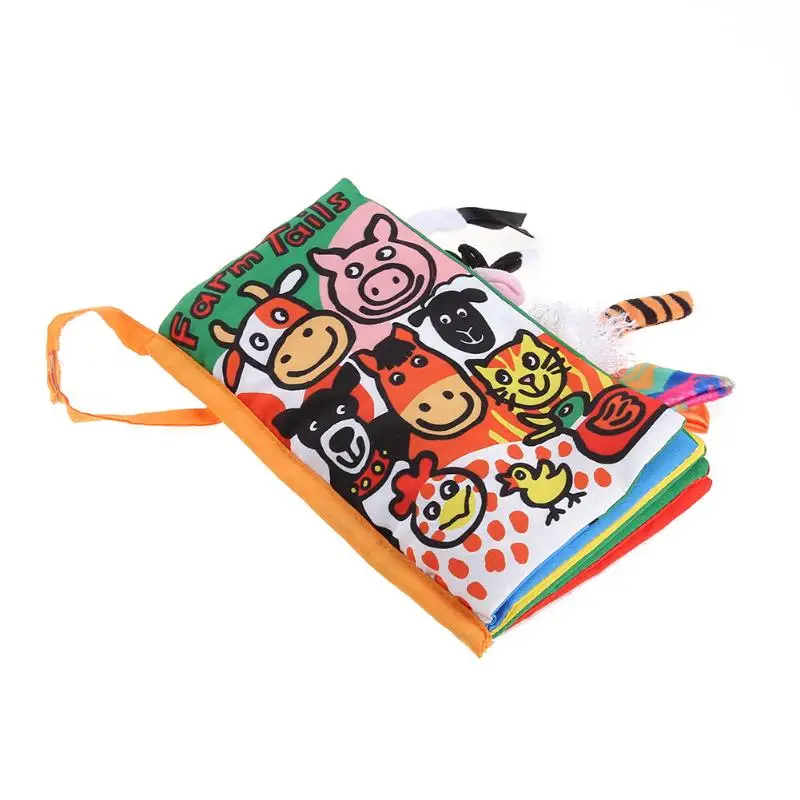 Cartoon Infant Baby Learning Education Toddlers Toys Animal Soft Cloth Books For Children Learning Unfolding Activity Book Cartoon Infant Baby Learning Education Toddlers Toys Animal Soft Cloth Books For Children Learning Unfolding Activity Book