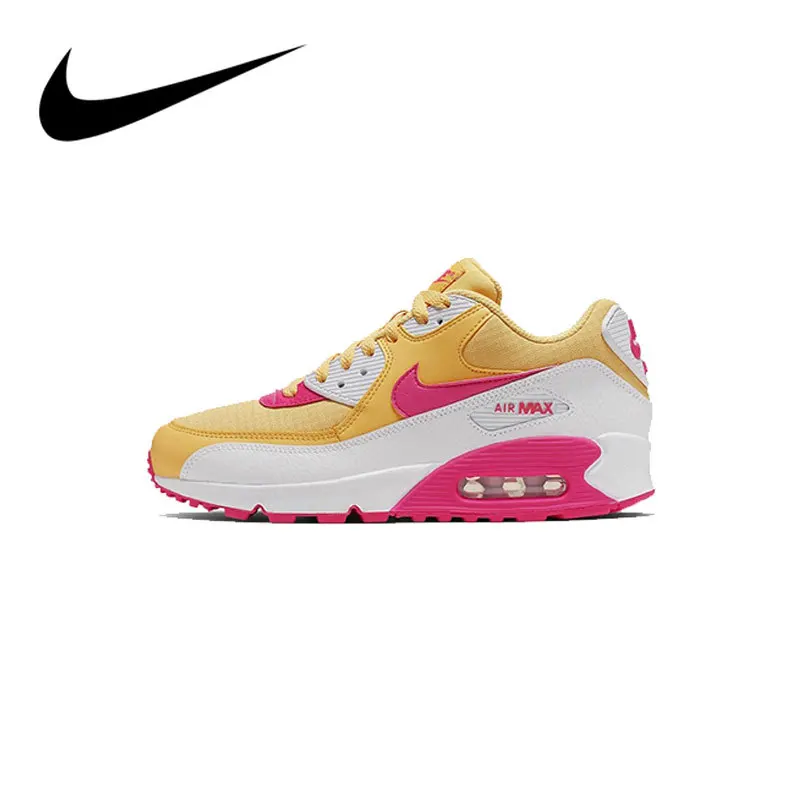 

Original Authentic NIKE AIR MAX 90 ESSENTIAL Women's Running Shoes Comfortable Outdoor Sneakers New Color Matching 325213-702