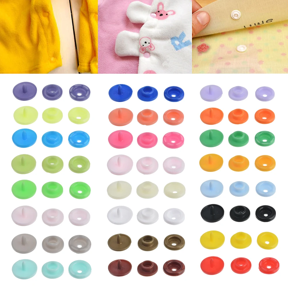 300 шт 24 цвета полимерные кнопки с застежкой кнопки защелки пресс плоскогубцы ручной Пробивной инструмент набор для шитья своими руками