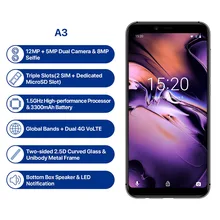  font b UMIDIGI b font A3 2GB 16GB Smartphone Quad core Android 8 1 12MP